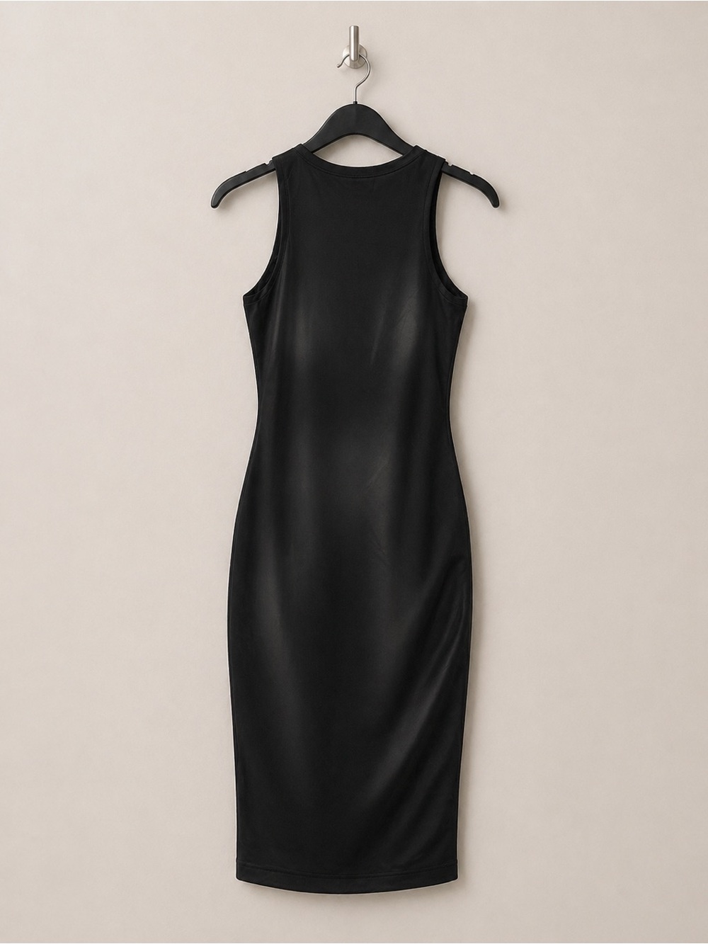 Madden NYC Black Bodycon Midi Dress Open Back XS NWT